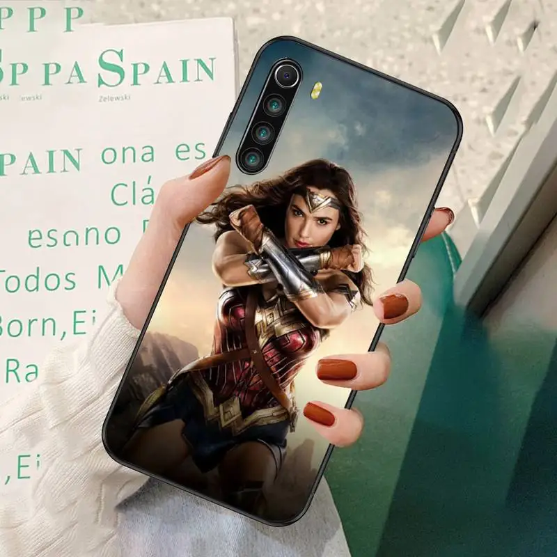 

LJHYDFCNB Soft Superhero Wonder Cover Woman Phone Case For Redmi 7 8 9 A K20 30 Pro Note 8 9 Pro 9s