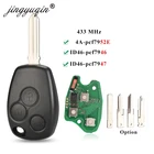 Jingyuqin 10 шт. 3BTN автомобильный дистанционный ключ для Renault Duster Dacia Clio Scenic Kangoo Megane Control Alarm PCF7946  PCF7947  7952e чип