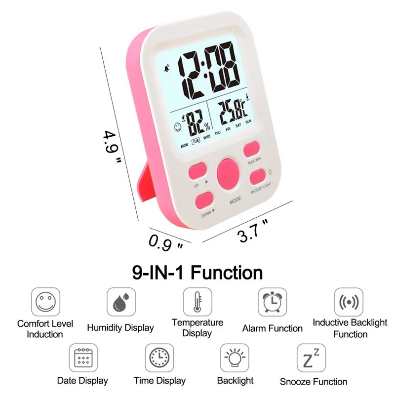 EAAGD цифровой электронный измеритель влажности гигрометр термометр с подсветкой