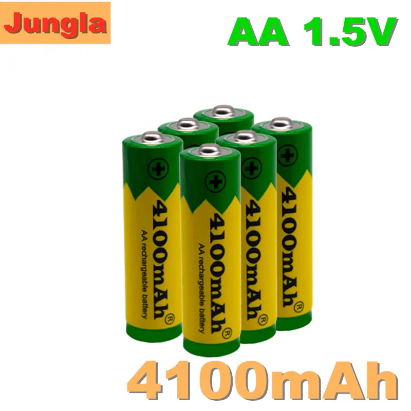 2020 бренд AA перезаряжаемый аккумулятор 4100 мА/ч 1 5 V Новый Щелочная аккумуляторная
