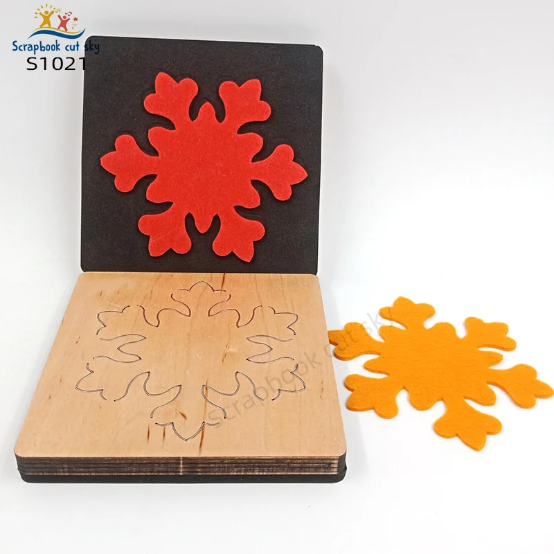 

Snowflake Shape LQ0102 Wooden Mold Scrapbook Cutting Dies Suitable For Market General Machines