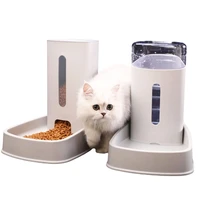 cat dog water automatic feeder bowl pp pet drinking fountain food dish goods for puppy kitten creative see through design