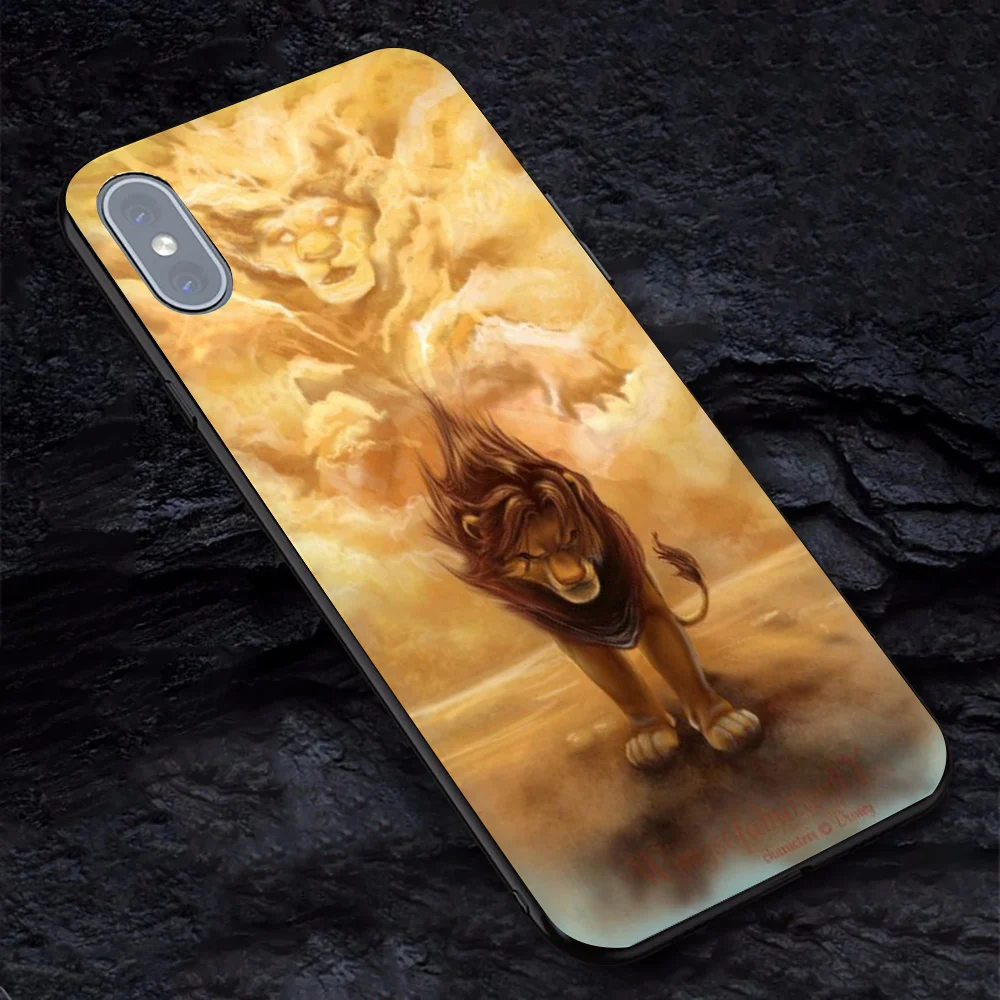 Le roi lion чехол для iphone 7 plus Мягкий ТПУ чехол для телефона iphone 6 7 6s 7 plus X XR XS MAX Lion King nala simba timon coque