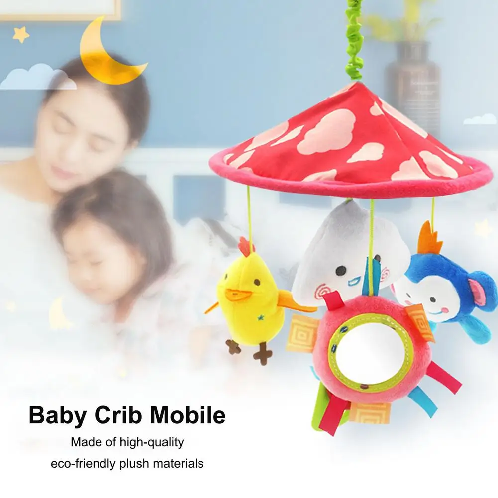 

Lovely Baby Cradle Seat Stroller Hanging Toys Mobile Clip On Stroller Hanging Soft Plush Rattles Ring Bell Educational Baby Toys