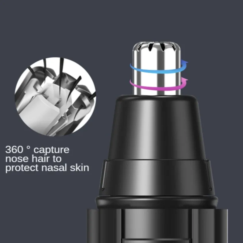 

Electric Nose Hair Trimmer Men's Nose Cleaning Hair Remover Men's Artifact Rechargeable Nose Hair Scissors Women