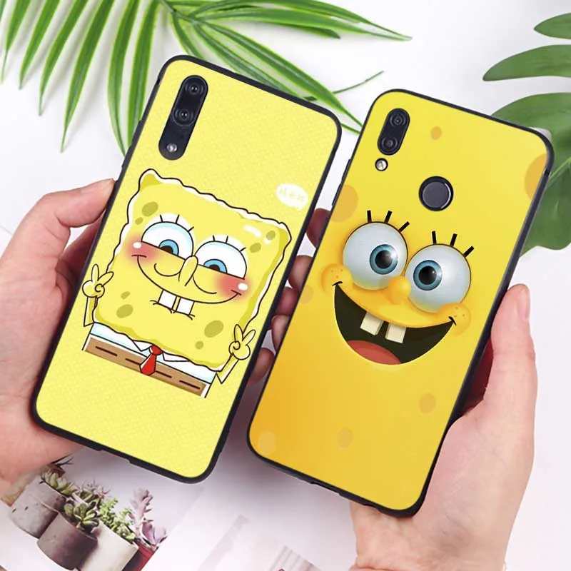 Для Xiaomi Redmi note 7 k20 pro 5 6 4x 7a Прозрачный мягкий силиконовый чехол для телефона Spongebob