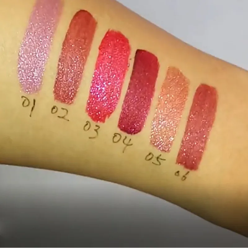 6 видов цветов Блеск для губ длительное блестящие блеск Матовая жидкая помада