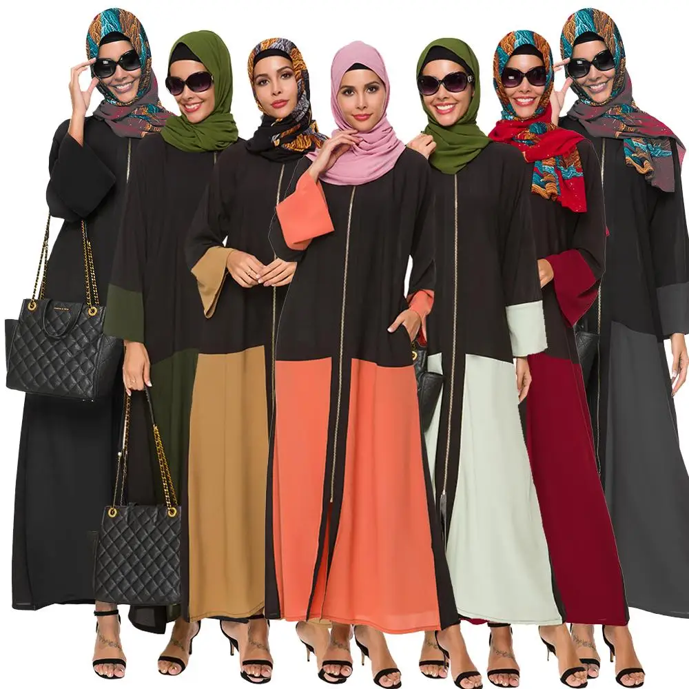 Женское шифоновое мусульманский кафтан абайя исламское длинное jilbaw Дубай