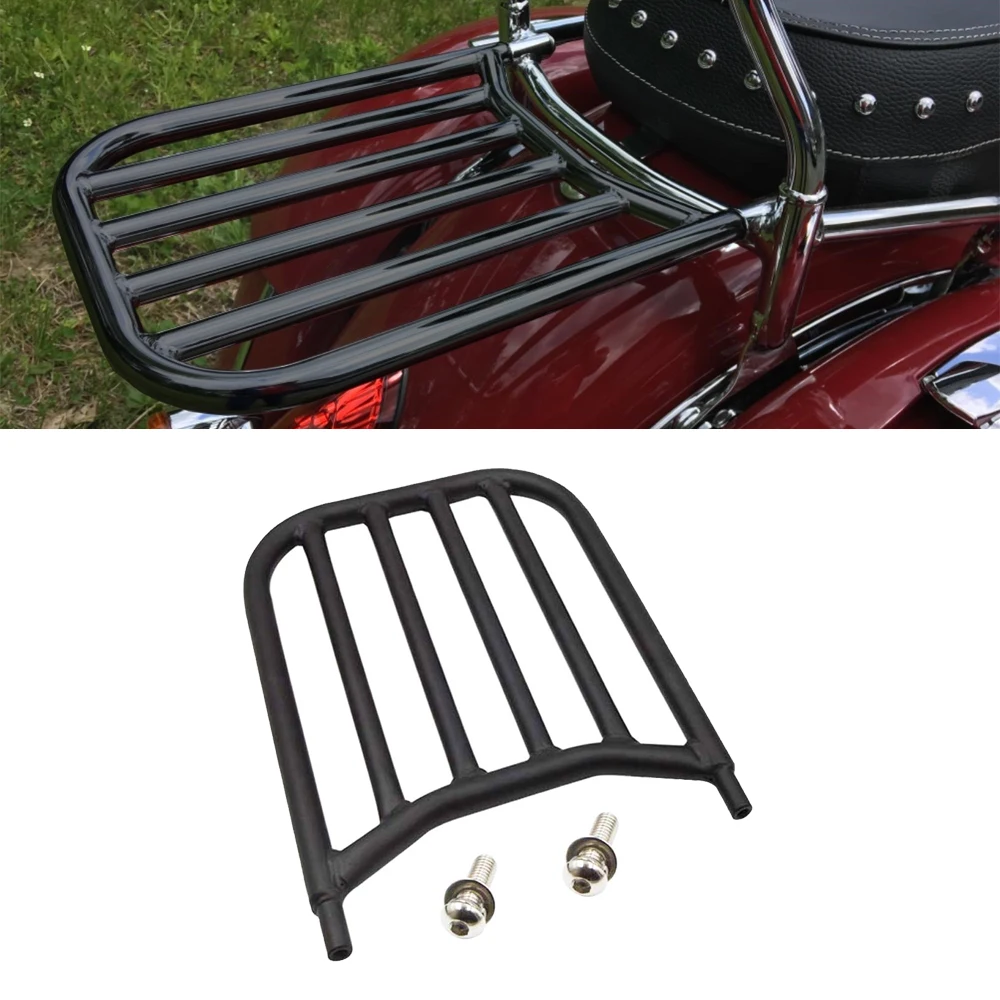 

Glossy Black Backrest Sissy Bar Luggage Rack For Indian Chieftain Chief Springfield Roadmaster Dark Horse Classic Vintage