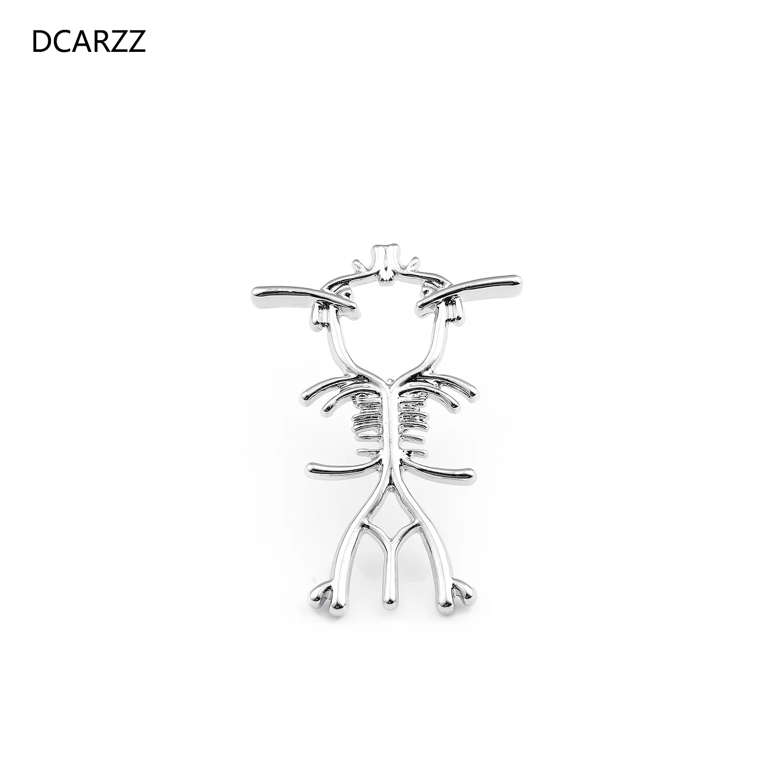 Брошь в форме скелета DCARZZ булавка модное ювелирное изделие с золотым и