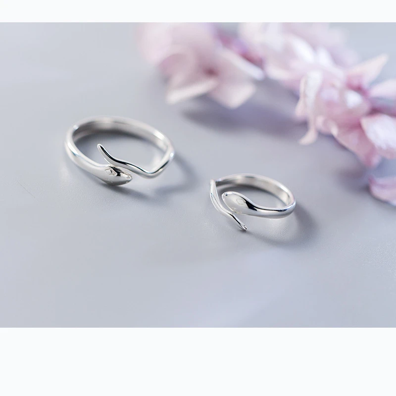 Женское Открытое кольцо в стиле панк серебро 100% пробы|Кольца| |