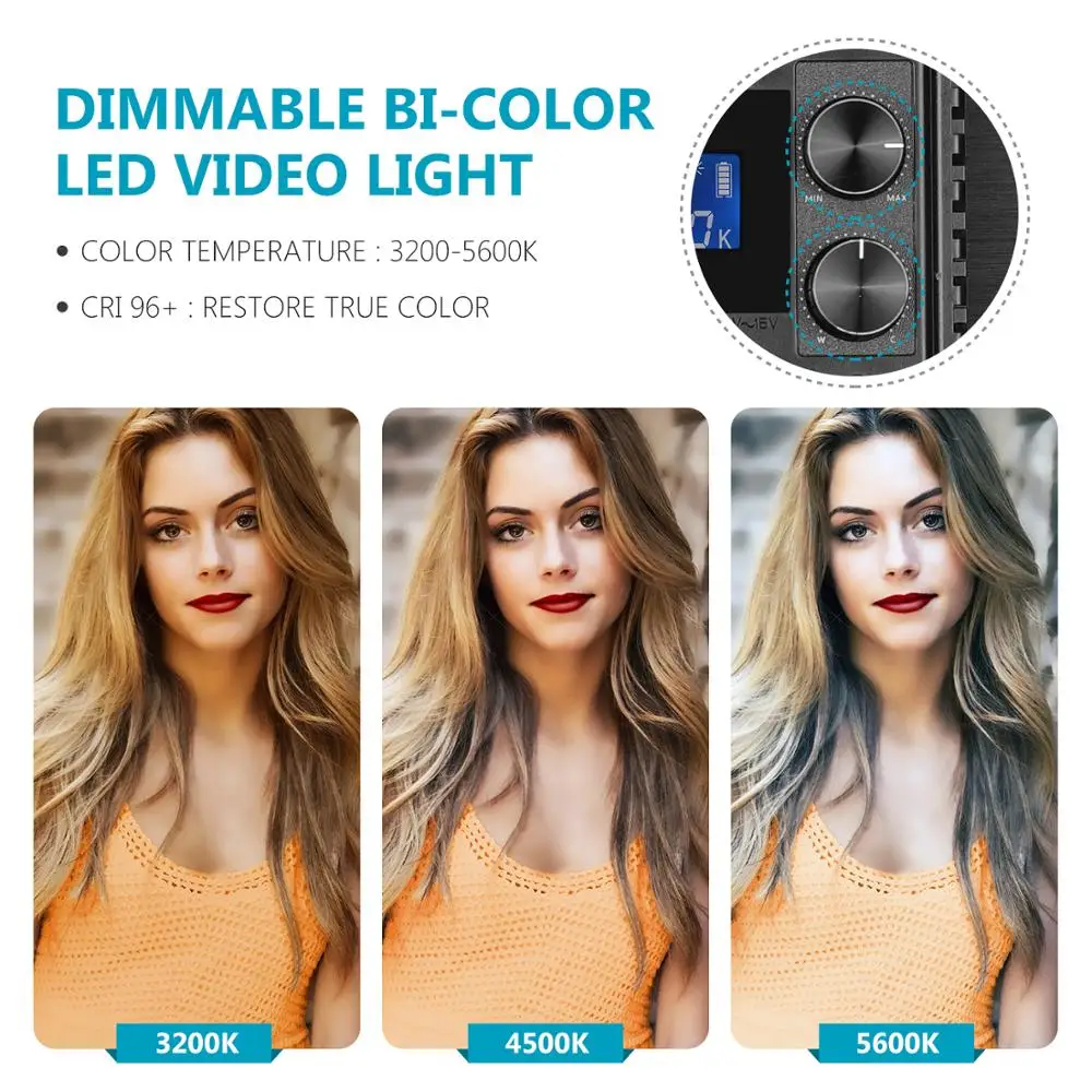 Kopen Neewer Verbeterde 660 Led Video Licht Dimbare Bi-Color Led Panel Met Lcd-scherm Voor Studio, Youtube Video Schieten Fotografie