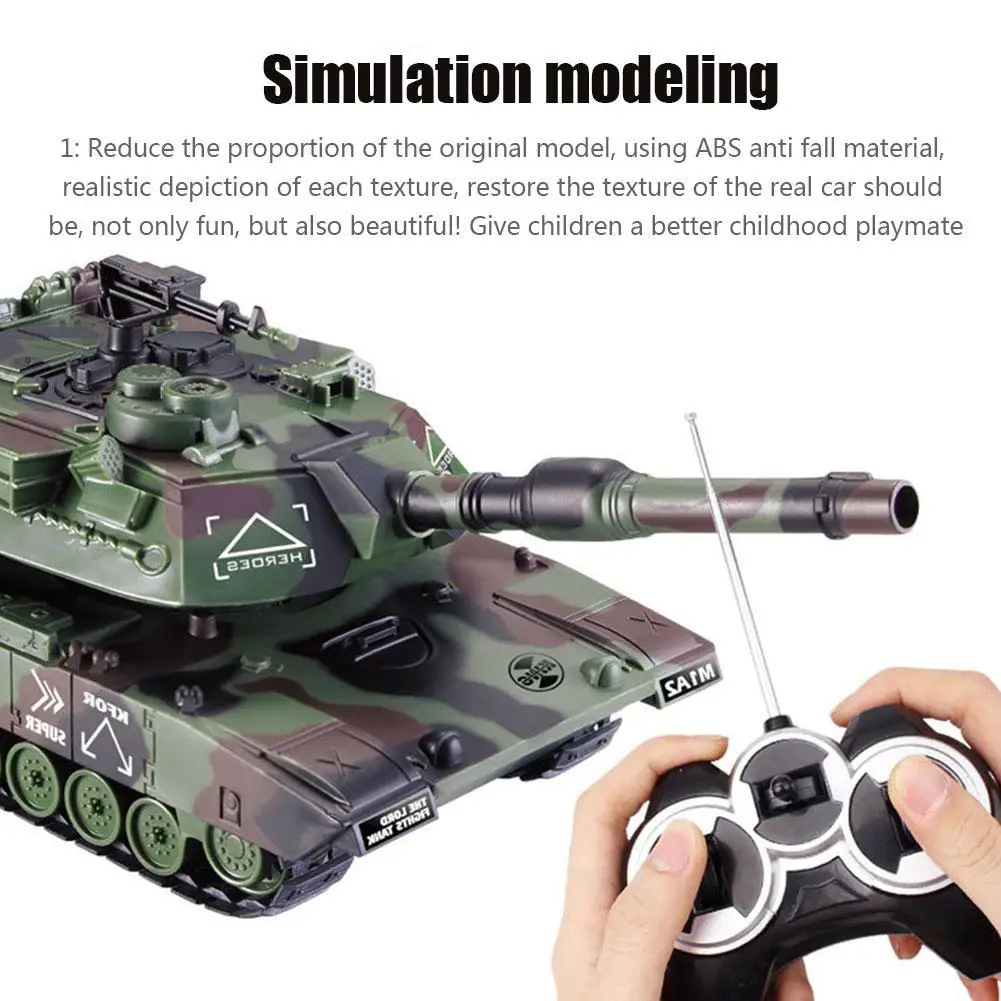 Боевой танк 1/32 тяжелая большая интерактивная игрушка с дистанционным