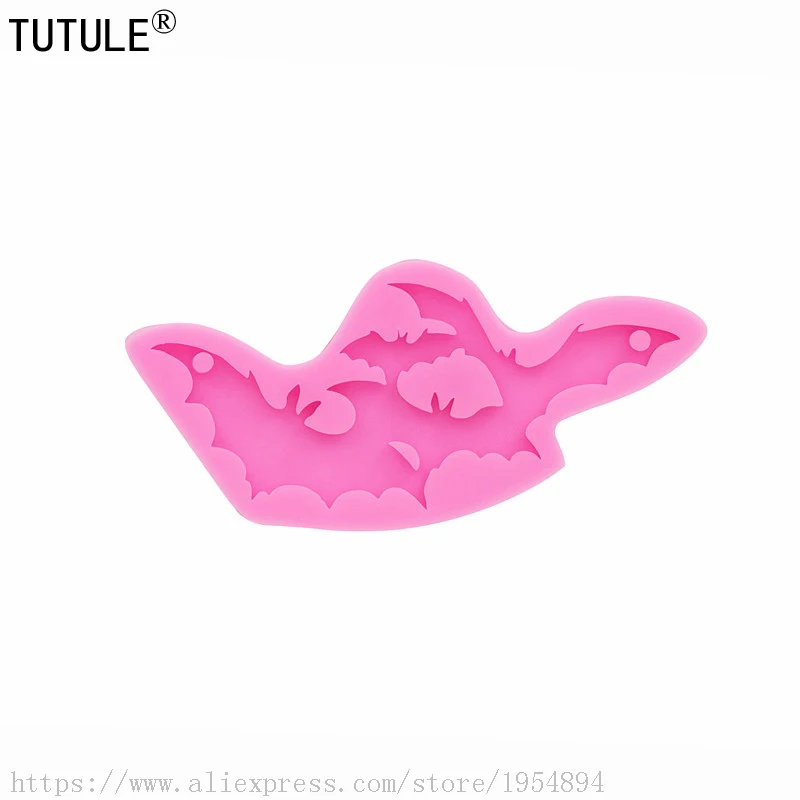 Форма для ожерелья летучая мышь Гибкая силиконовая форма полимерная глина