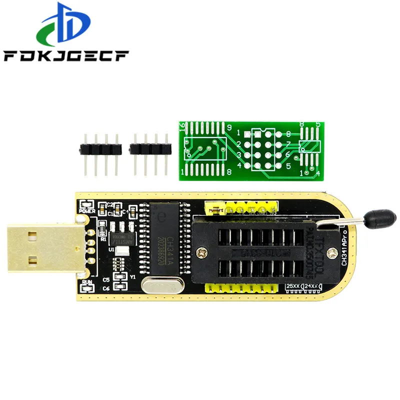 SOIC8 SOP8 Тесты зажим для EEPROM 93CXX / 25CXX 24CXX + CH341A 24 25 серии флэш-памяти USB программист