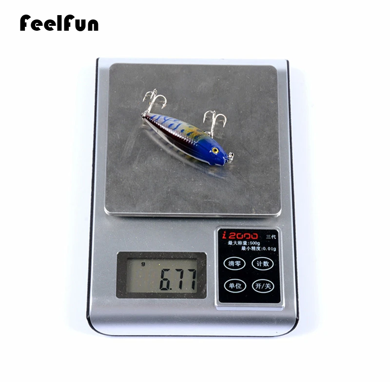 FeelFun Peche 59 мм 6 9 г Singking приманка для рыбалки Карандаш воблер PESCA Crankbait рыболовные