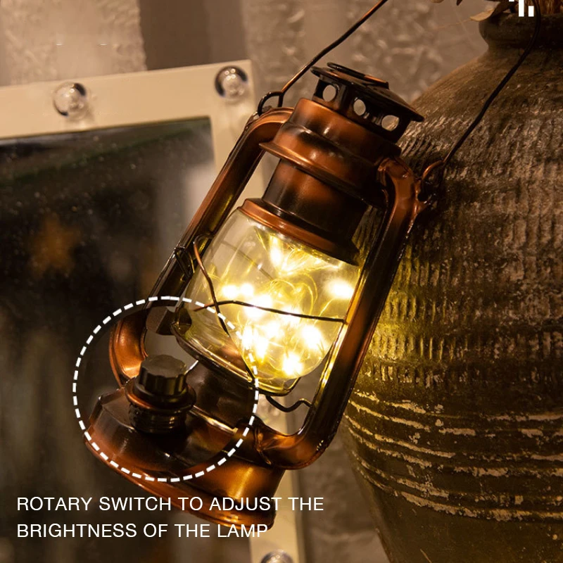 СВЕТОДИОДНЫЙ ночник в стиле ретро Керосиновый Фонарь праздничный светильник на