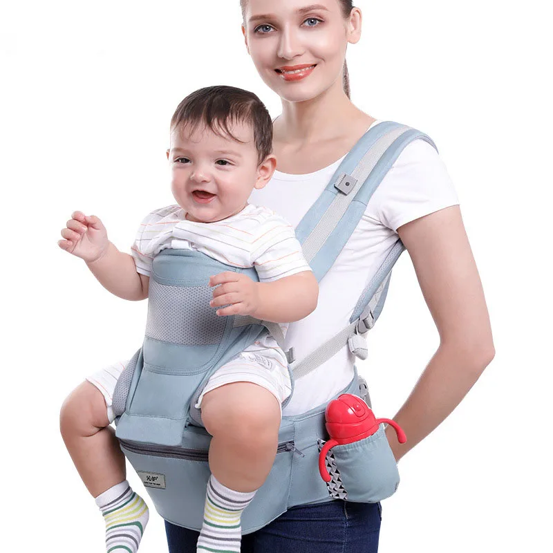 Baby Carrier Infant Baby Hipseat Waist Carrier Front Facing Ergonomic Kangaroo Sling for Baby Travel 0-48 Months