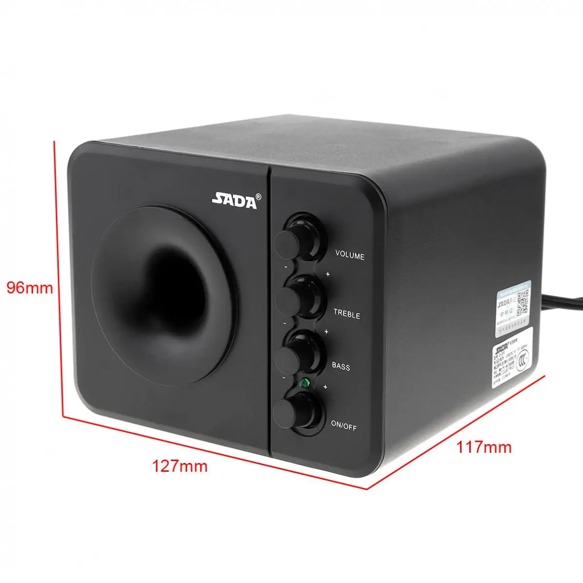 D-205 USB 2,0 сабвуфер компьютерный динамик с 3,5 мм аудио разъем и USB разъем питания для настольного ПК/ноутбука/MP3/мобильного телефона/MP4