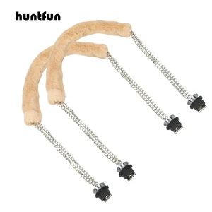 Huntfun 1 пара 79 см ремень из искусственного меха пушистая цепь ручка с серебряным винтом двойная металлическая цепь для O Bag для женской сумки EVA Obag