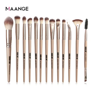 Набор кистей для макияжа, 13 шт., Профессиональные кисти для смешивания теней, румян, губ, веера