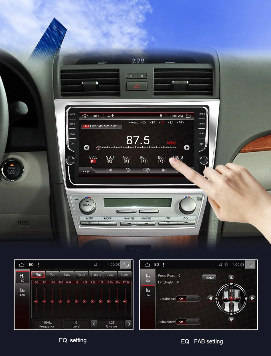 Eunavi ips TDA7851 Android 9 автомобильный Радио gps навигация для Toyota camry 2007 2008 2009 2010 2011 Мультимедиа стерео плеер без dvd