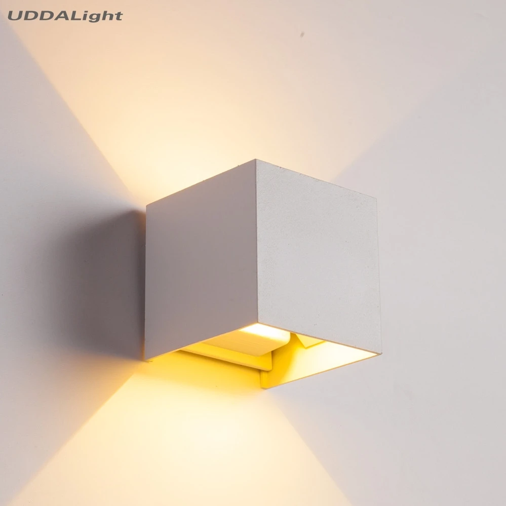 

Wall Lamps 12W Modern Nordic Bedroom Light Living Room Wall Mounted Aluminum Black White Bedside Lamps