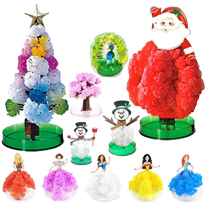 

Magic Growing Christmas Tree DIY Fun Xmas Gift Toy for Adults Kids Home Festival Party Decor Props Mini Tree