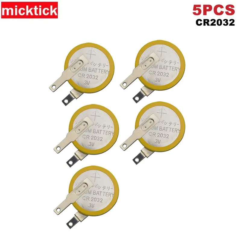 5 шт./лот CR2032 батарейные таблетки для пайки Сварочная батарея батарейки монет 210