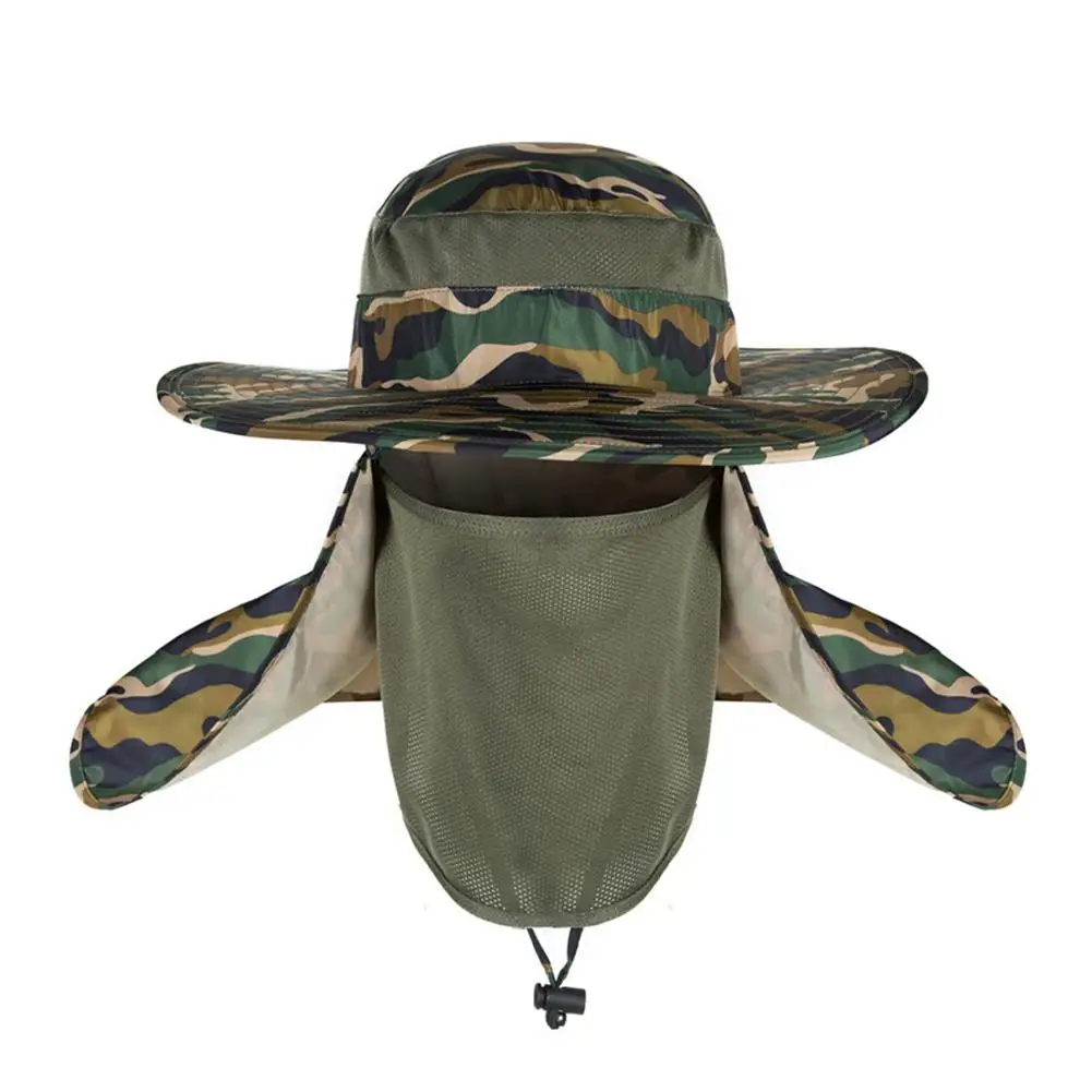 

Outdoor Travel Fishing Fisherman Neck Face UV Sun Protection Flap Cap Hat Fisherman Hat Adjustable and Removable Fishing Caps