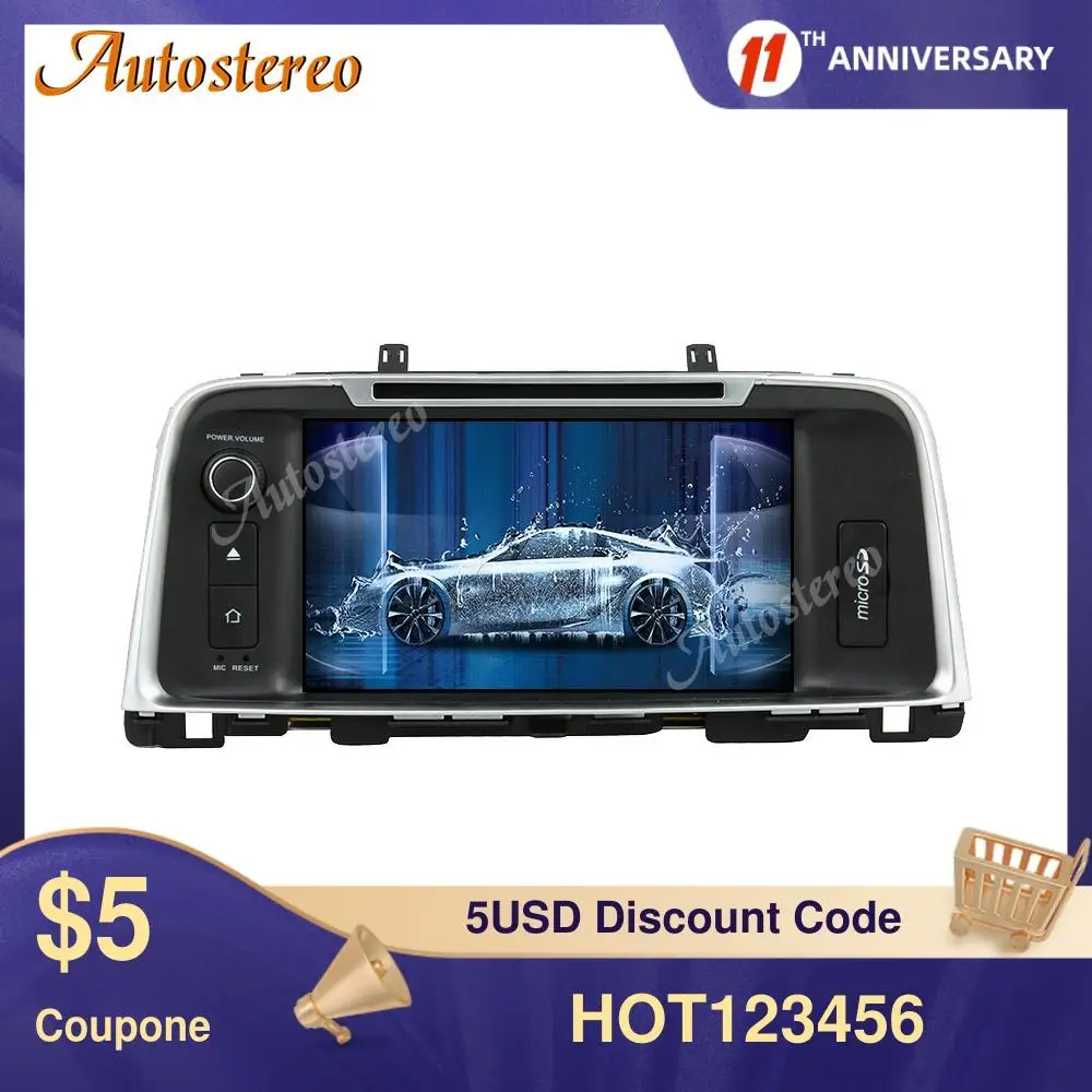 

For KIA K5 Optima 2015+ Android 10.0 64GB Car GPS Navigation Car CD DVD Player Car Multimedia Player Stereo Auto Radio Head Unit