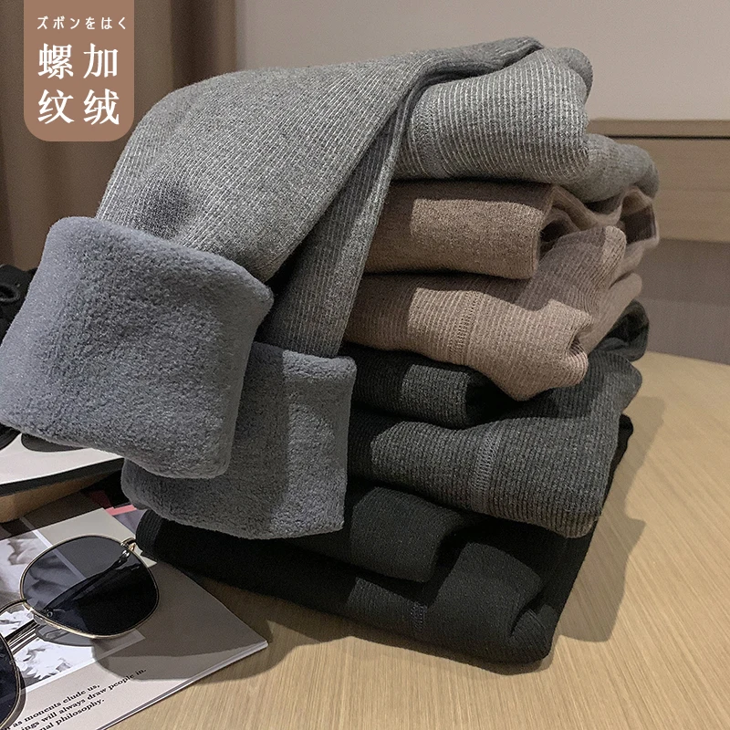 

102# Winter Thicken Warm Plus Velvet Maternity Tights Thermal Fleece Belly Pantyhose Clothes for Pregnant Women Pregnancy Pants