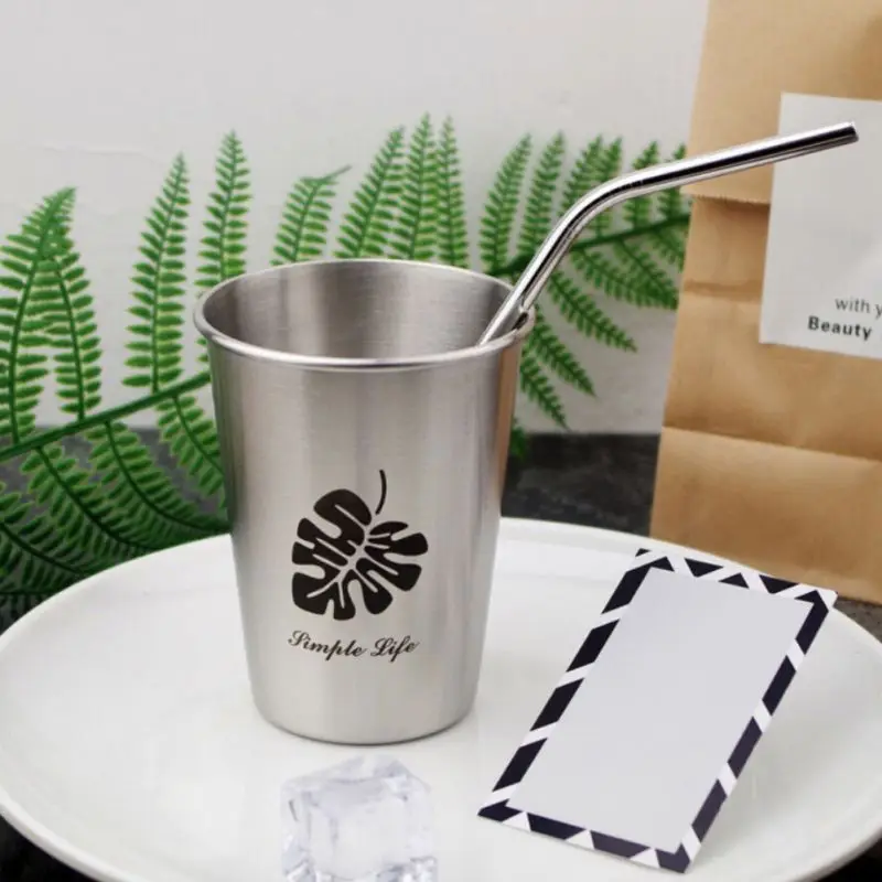 Чашка для воды из нержавеющей стали 500 мл кружка напитков небьющаяся