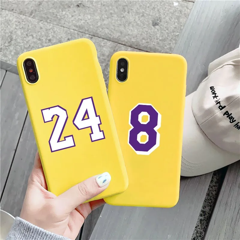 Basketball clothing Number soft Sport Phone Cases for iPhone 11 12 13 Pro Max XR X XS MAX Cover for iphone 7 8 6S Plus SE 2020