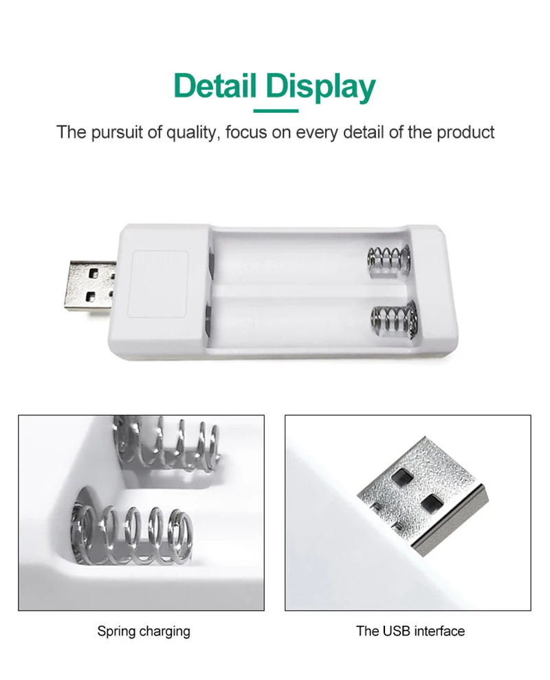 PUJIMAX USB выход 2 слота Универсальный перезаряжаемый аккумулятор быстрая зарядка адаптер зарядное устройство