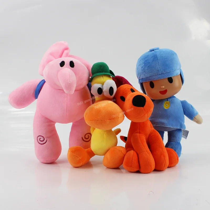 Мультфильм Аниме Pocoyo Мягкие животные плюшевые игрушки Elly PATO FRED LOULA Сонная Птица