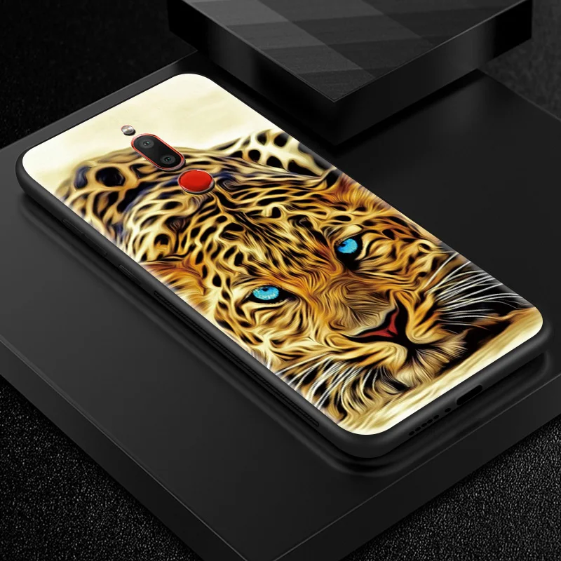 H104 Задняя крышка из закаленного стекла для Meizu 16s 16th Plus 16X M6T M882Q M892Q M5 M6 M8 M9 Note TPU Рамка бампер печать обложек сумка с животными - Цвет: H104