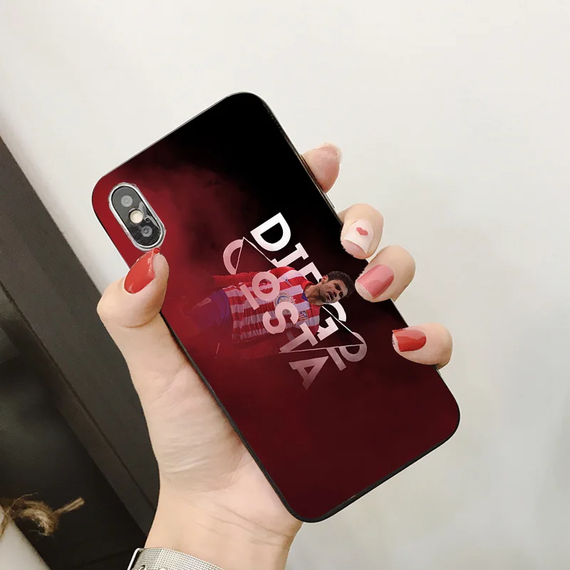 Чехол для телефона Koke Diego Costa iPhone XR 11 Pro XS Max 5S черный мягкий чехол DIY iphone SE 7 8 6 6S Plus