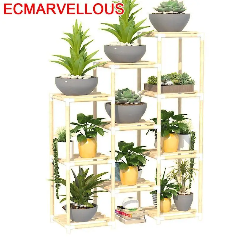 

Деревянный горшок для репизы, горшок для гостиной, эскалация для растений, внутренняя стойка для украшения балкона, Цветочная полка, подставка для растений
