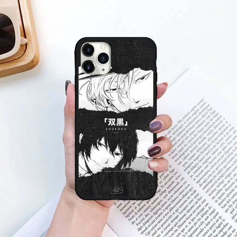 

Bungou Stray Dogs anime Phone Cases for iPhone 11 12 pro XS MAX 8 7 6 6S Plus X 5S SE 2020 XR Luxury brand shell funda coque