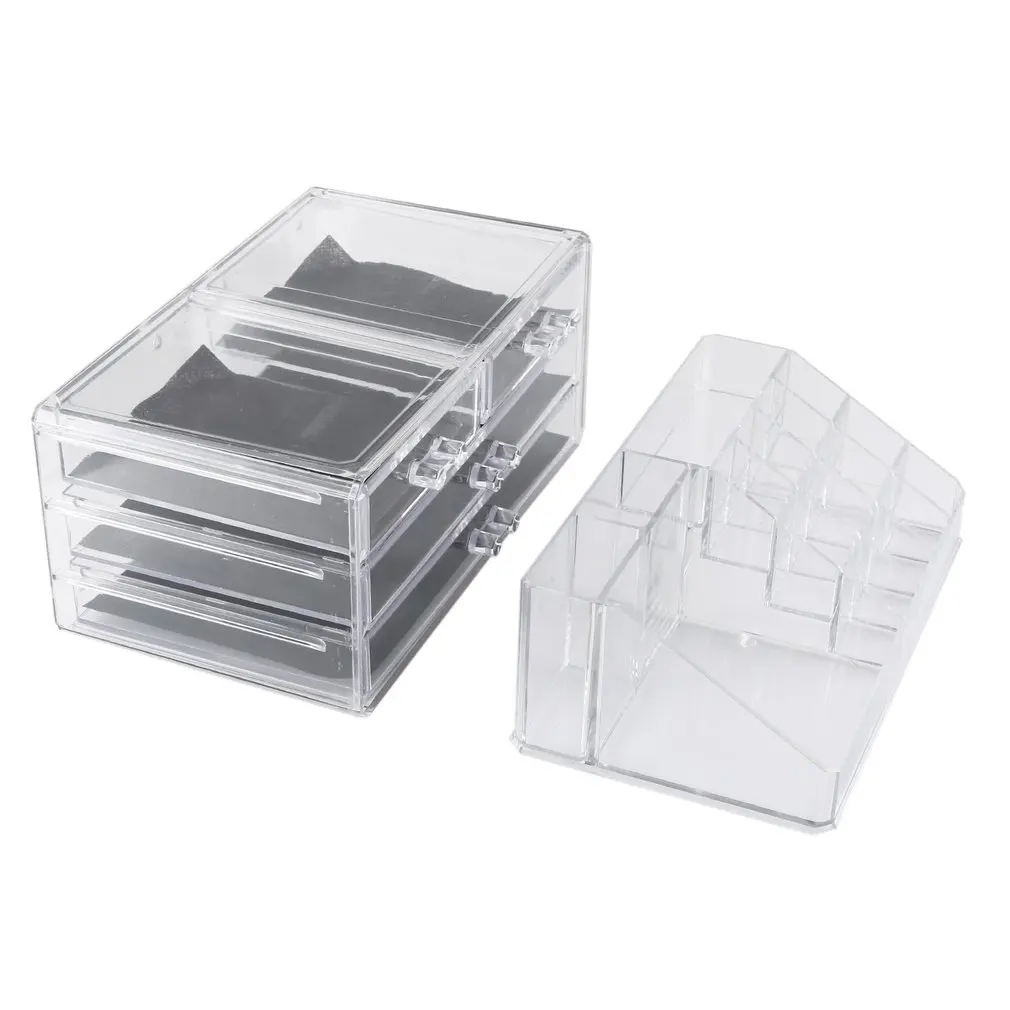 

Large Capacity Makeup Box Large Transparent Acrylic Desktop Multi-drawer Cosmetic Storage Finishing Lipstick Stand