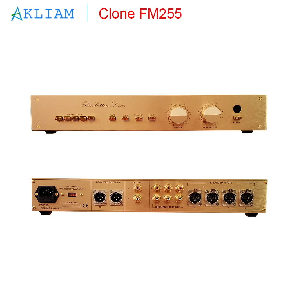 

AkLIAM Latest FM255 Pre Amplifier Refer to the Switzerland FM255 Balanced Amplifier with Amazing Sound