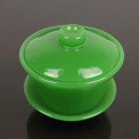 special jade bowl white jade imperial concubine glass kung fu tea tea tray cup cover coffee cup gift give jiapin