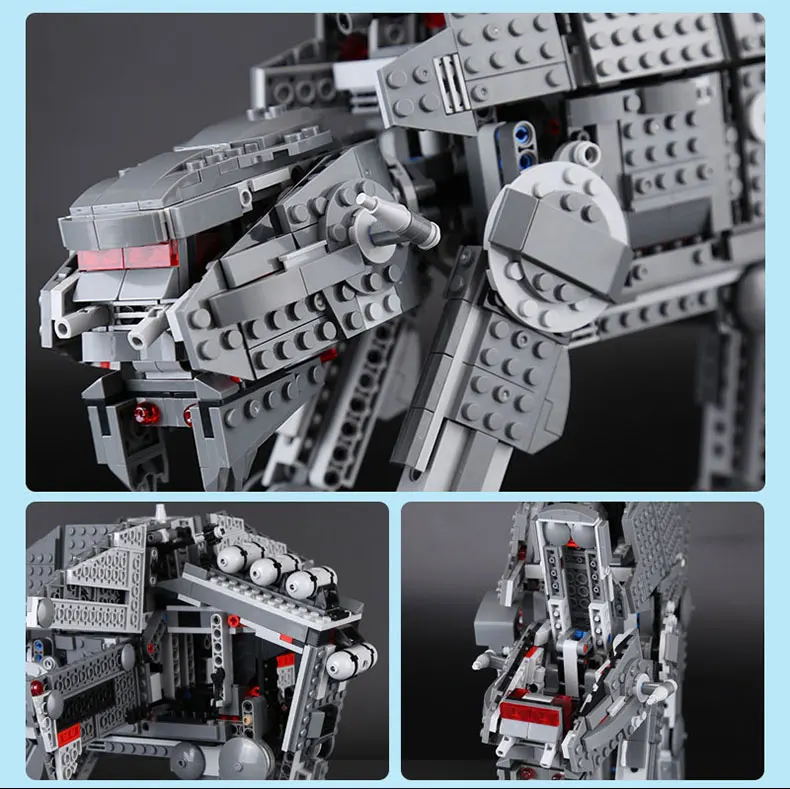 DHL, 05130, Звездные войны, игрушки, 75189, тяжелый ATAT Walker, набор, строительные блоки, кирпичи, сборные комплекты, детские игрушки, рождественские подарки
