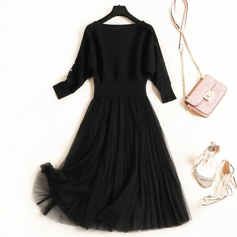 

2021 Spring Summer Fashion Women Vintage National Style Print Patchwork Long Sleeve Casual Maxi Dress