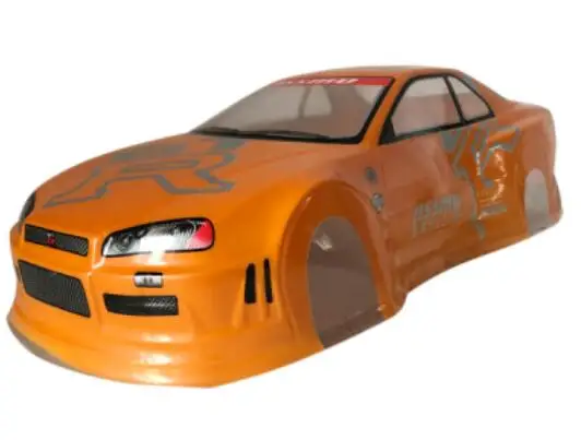 1/10 Масштаб RC Drift Onroad внутренний корпус 1966 Ford Mustang GT 200 мм для HPI KYOSHO TAMIYA HSP REDCAT FS YOMAKO CC01 hRAXXAS - Цвет: GTR34