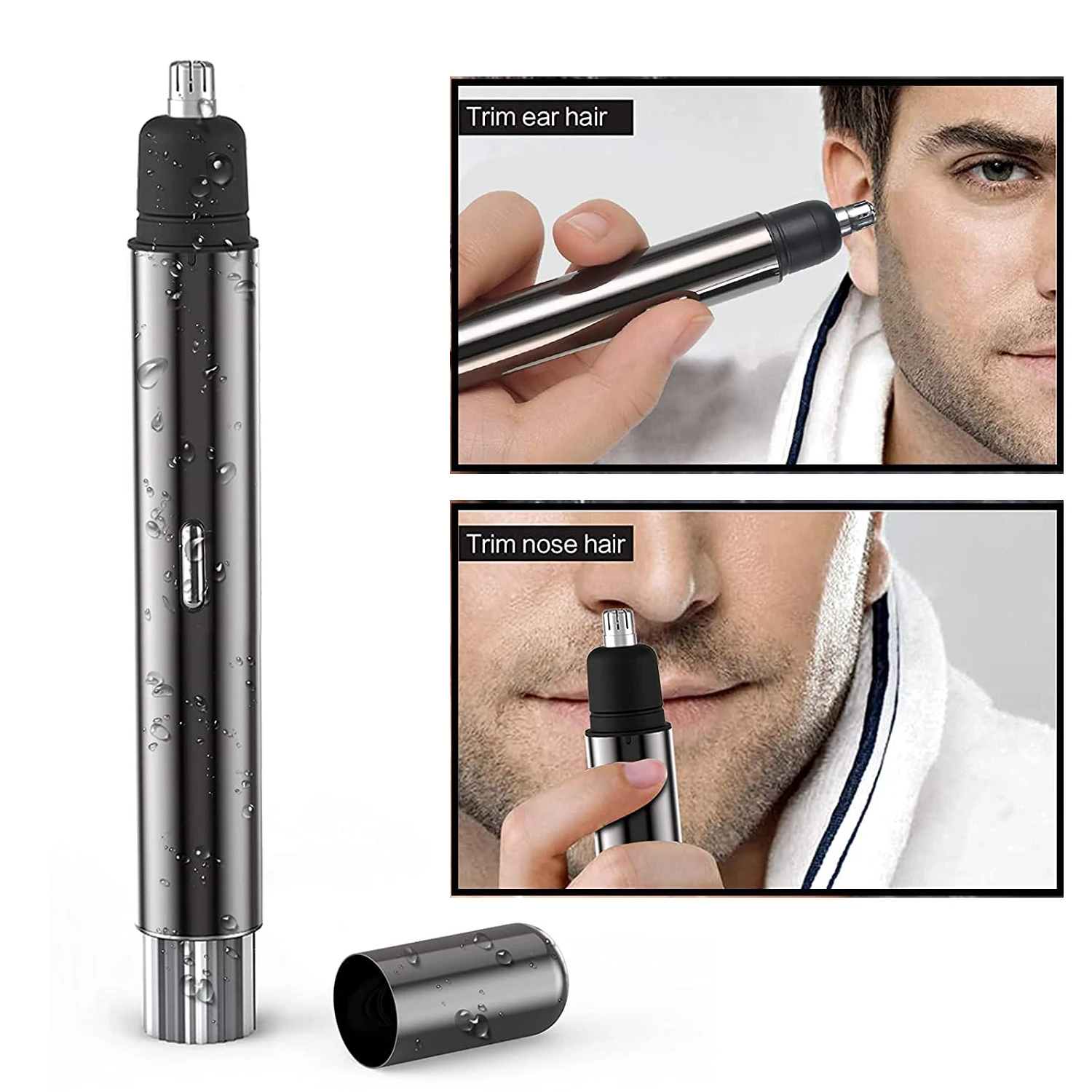 

Electric Nose Hair Trimmer Men's Nose Cleaning Hair Remover Men's Artifact USB Rechargeable Painless Nose Hair Scissors Women's