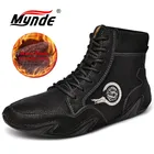 Классические зимние мужские зимние ботинки; Плюшевые Теплые кожаные мужские зимние ботинки; Мужские зимние ботинки из водонепроницаемой кожи; Дизайнерская мужская обувь