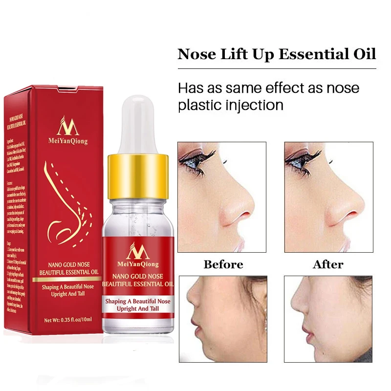 

MeiYanQiong Nose Essential Oil Up Heighten Rhinoplasty Collagen Firming Moisturizing Nose Lift UpReshape Beauty Face Skin Care