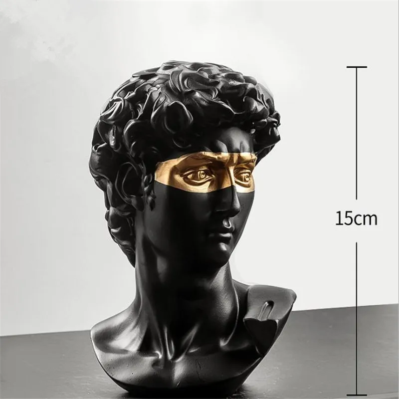 Абстрактный персонаж скульптура из смолы европейская статуя Дэвида аксессуары